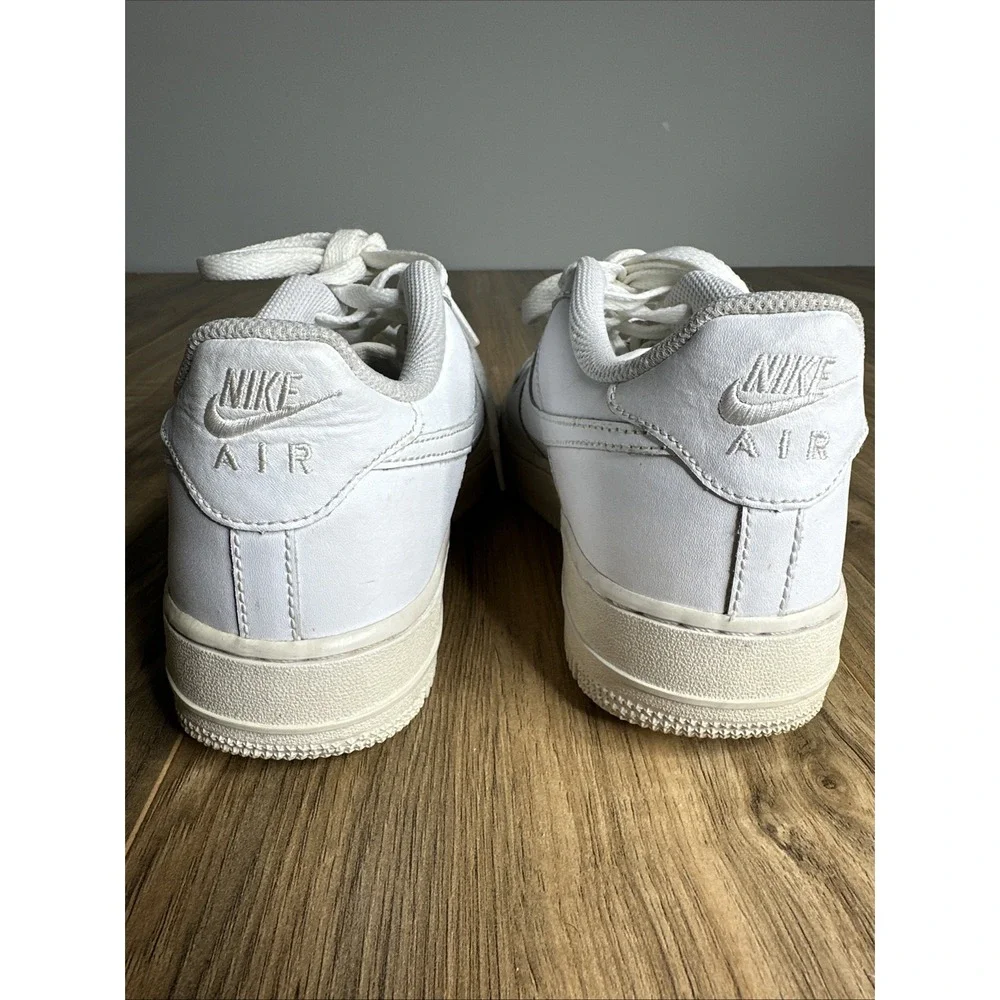 Nike Air Force 1 Low White Athletic Shoes Sneakers (GS) 314192 117 Boys Size 7Y